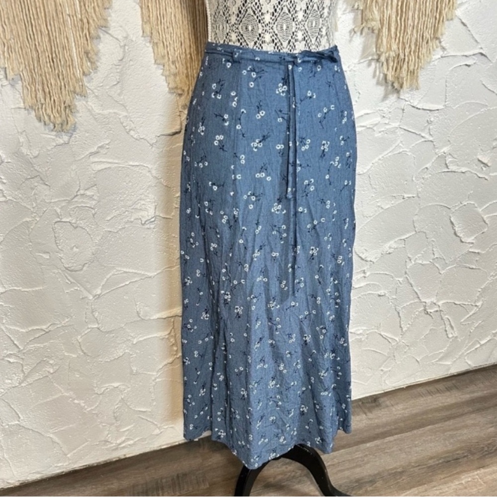 Vintage floral Cottagecore Maxi Skirt Embroidered - Picture 3 of 10